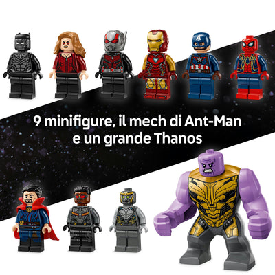 Avengers: Endgame La battaglia finale visione dettaglio minifigure incluse nel set lego