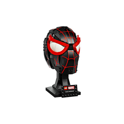 Maschera di Miles Morales visione con prospettiva laterale