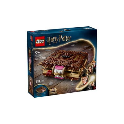 Il Libro Mostro dei mostri azzannante visione con prospettiva laterale della scatola del set lego