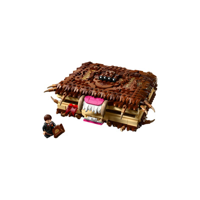 Il Libro Mostro dei mostri azzannante visione con prospettiva laterale del set lego costruito