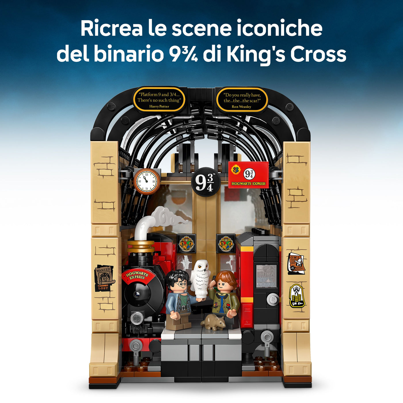 Book Nook: Espresso per Hogwarts™ "Ricrea le scene iconiche del bianario 9 3/4 di King's Cross"