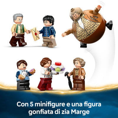 Privet Drive: la visita di zia Marge visione dettaglio minifigure incluse nel set lego