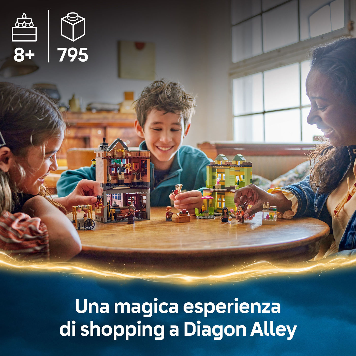Accessori di Prima Qualità per il Quidditch e Gelateria fotografia promozionale "Una magica esperienza di shopping a Diagon Alley"