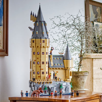 Castello di Hogwarts™: Torre della grande scalinata principale fotografia del set lego costruito in ambiente domestico da esposizione
