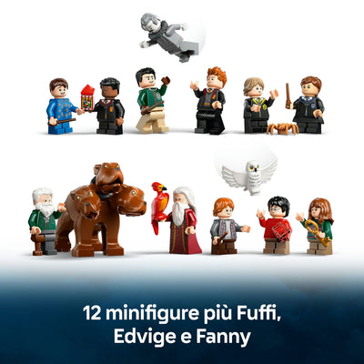 Castello di Hogwarts™: Torre della grande scalinata principale visione dettaglio 12 minifigure incluse
