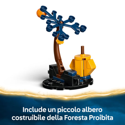 Famiglia di Thestral visione dettaglio piccolo albero della foresta proibita