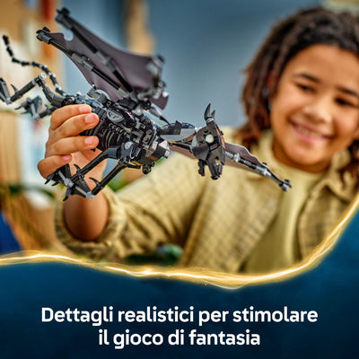 Famiglia di Thestral fotografia promozionale "Dettagli realistici per stimolare il gioco di fantasia"