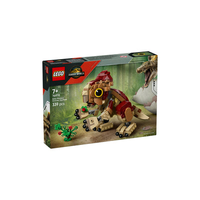 Dinosauro cucciolo Dolores: Aquilops visione con prospettiva laterale della scatola del set lego