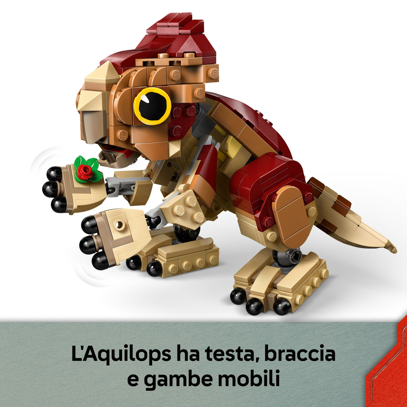 Dinosauro cucciolo Dolores: Aquilops visione dettagli mobili del set lego