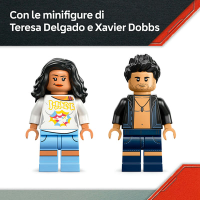 Fuga sul fiume dal T. rex visione dettaglio minifigure incluse nel set lego