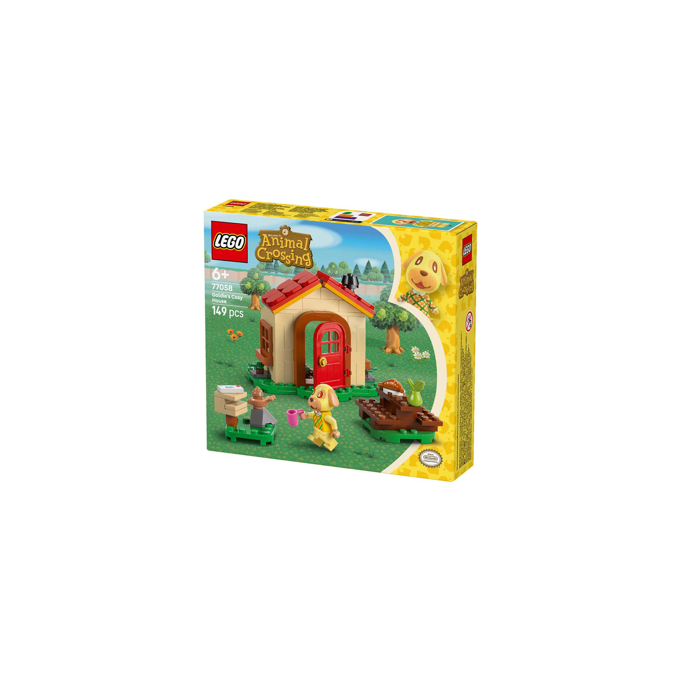 La casetta di Dora visione con prospettiva laterale della scatola del set lego