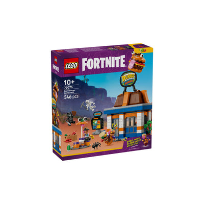 Ristorante di Durrr Burger visione con prospettiva laterale della scatola del set lego