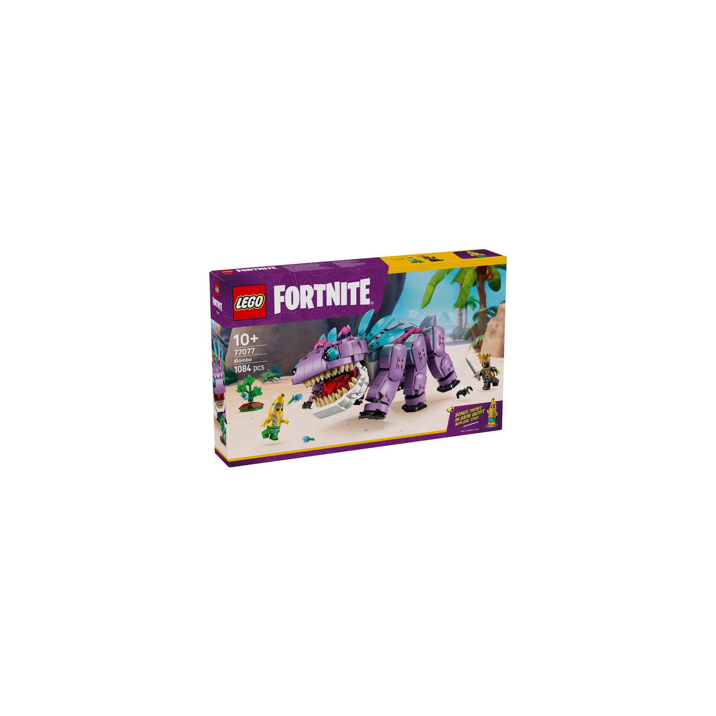Klombo visione con prospettiva laterale della scatola del set lego