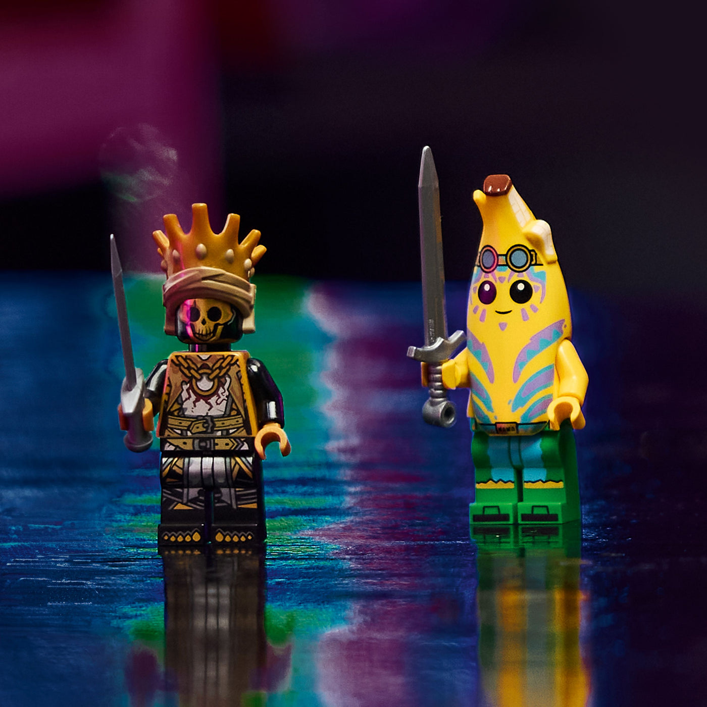 Klombo visione dettaglio minifigure incluse nel set lego