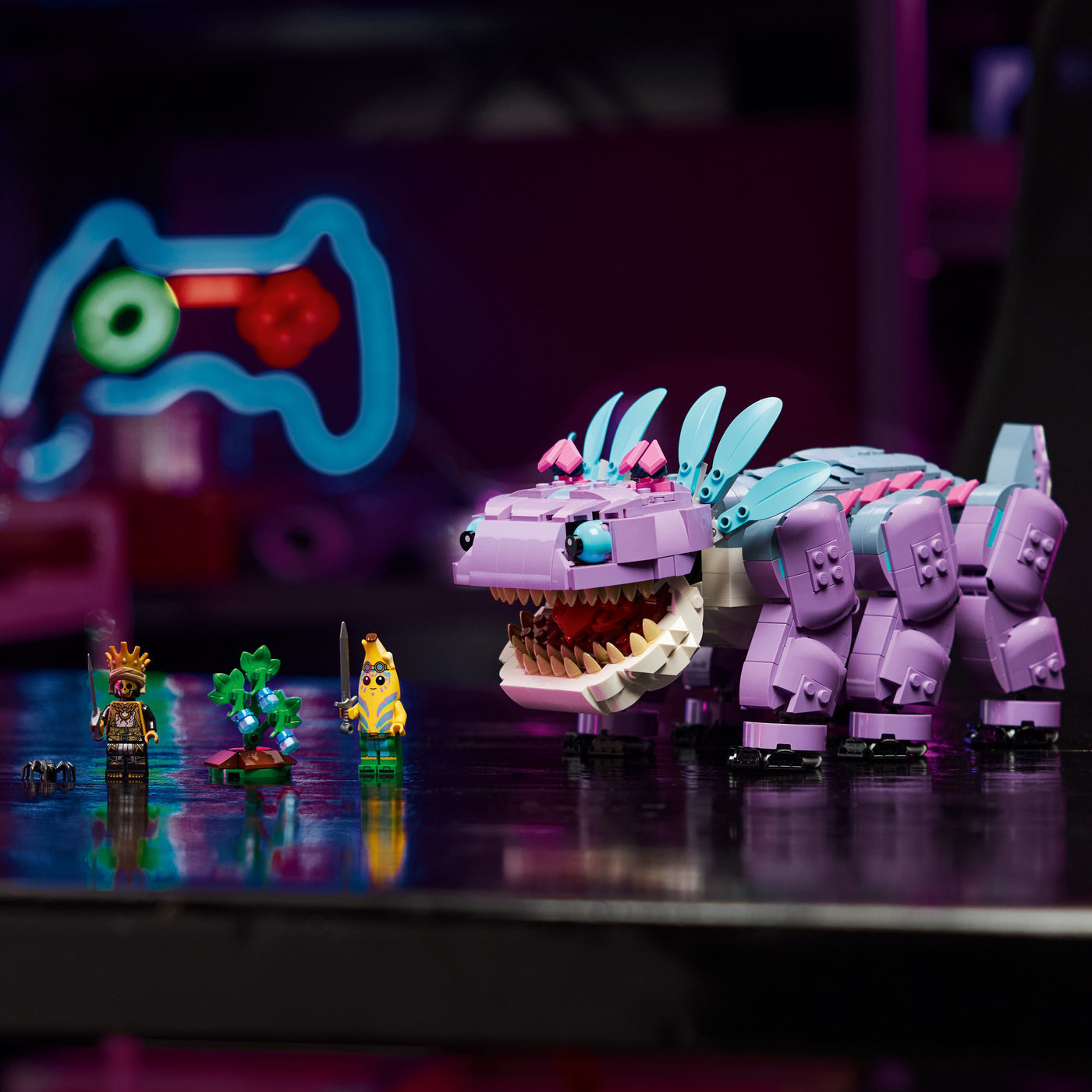 Klombo fotografia del set lego costruito disposto orizzontalmente