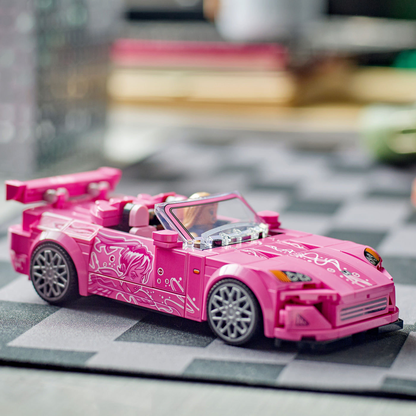 2 Fast 2 Furious Honda S2000 ftoografia del set lego in ambiente domestico da esposizione