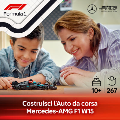 Auto da corsa Mercedes-AMG F1® W15 fotografia promozionale "Costruisci l'Auto da corsa Mercedes-AMG F1 W15"