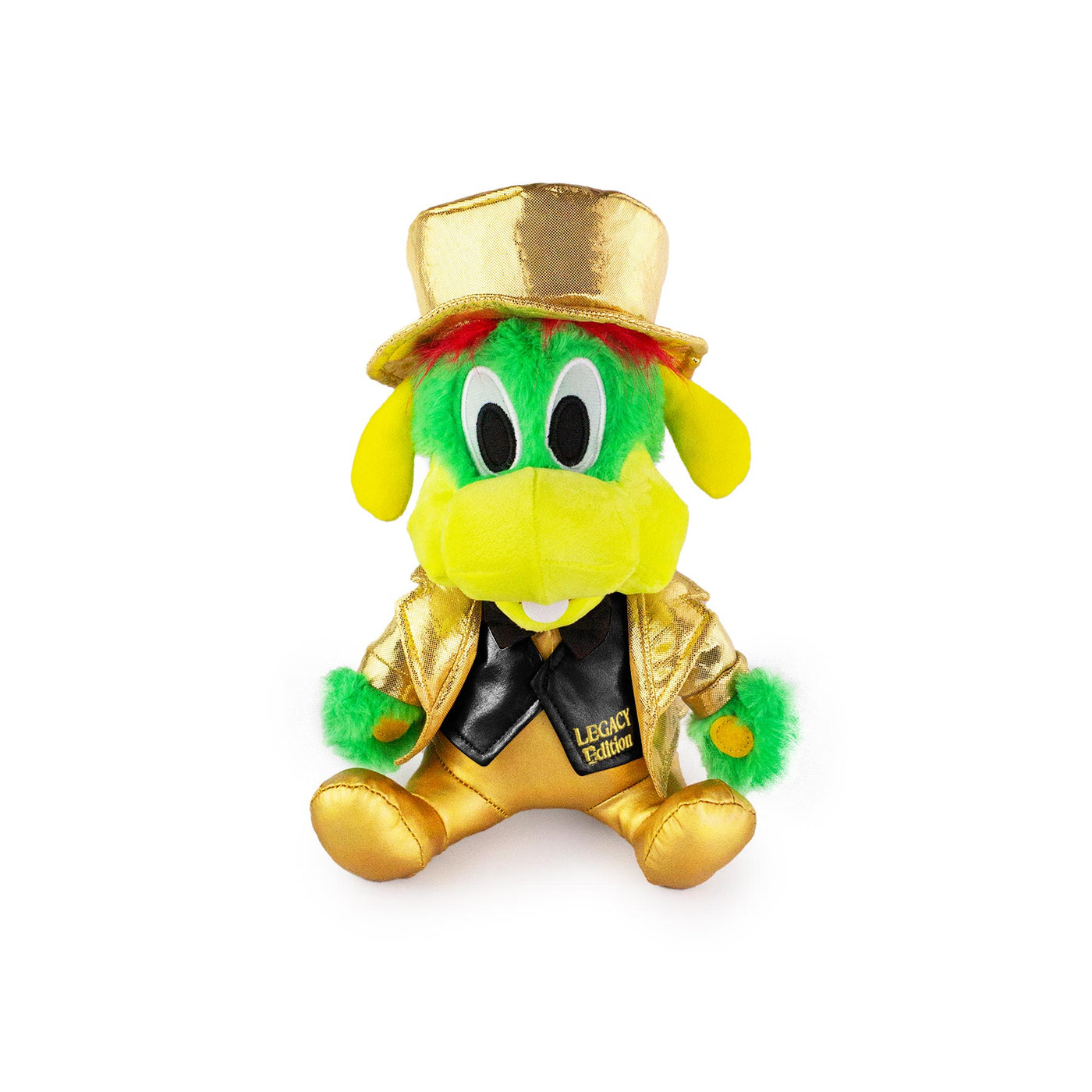 Peluche di Prezzemolo appartenente alla linea LEGACY EDITION in veste dorata, prospettiva frontale
