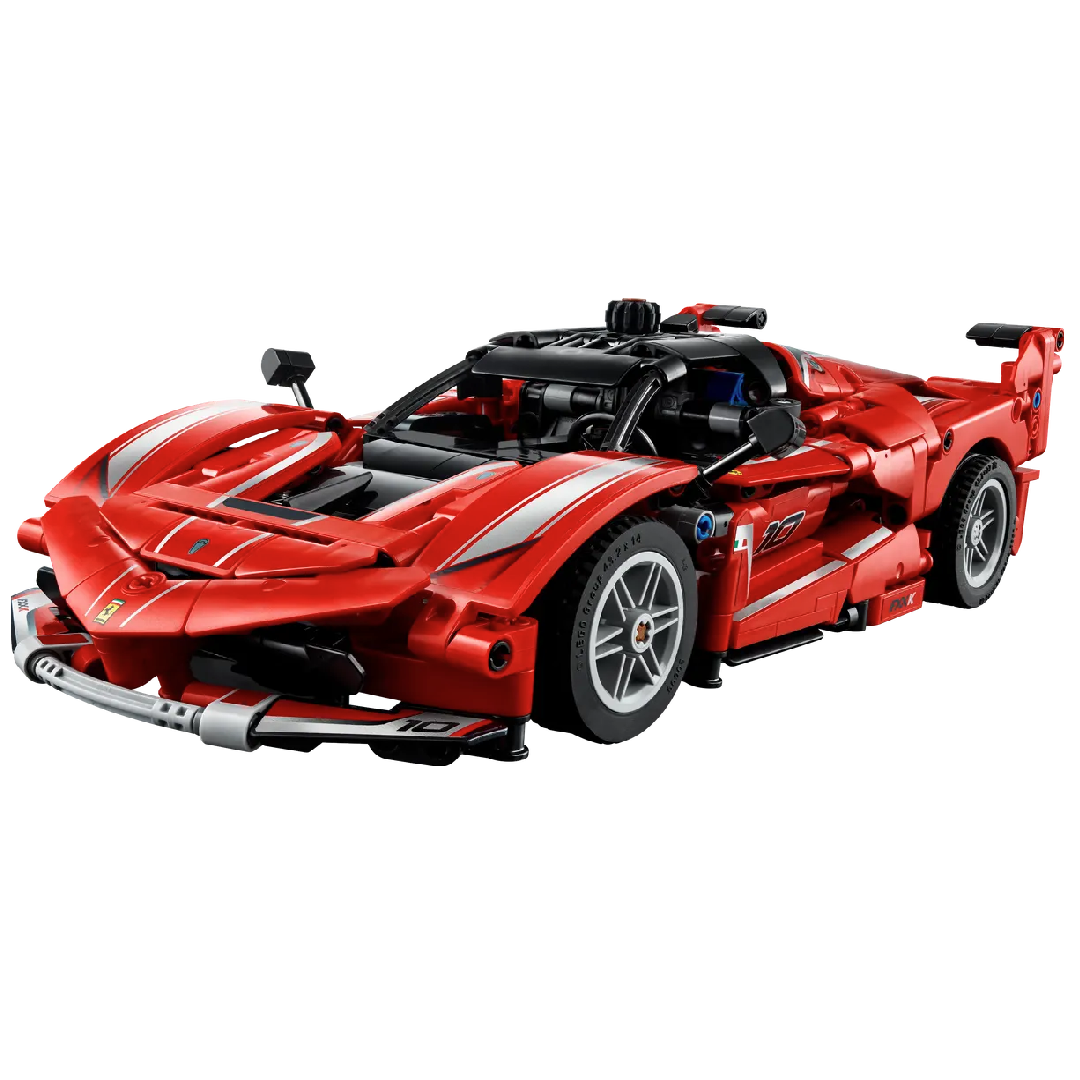 Ferrari FXX K visione con prospettiva laterale del set lego costruito