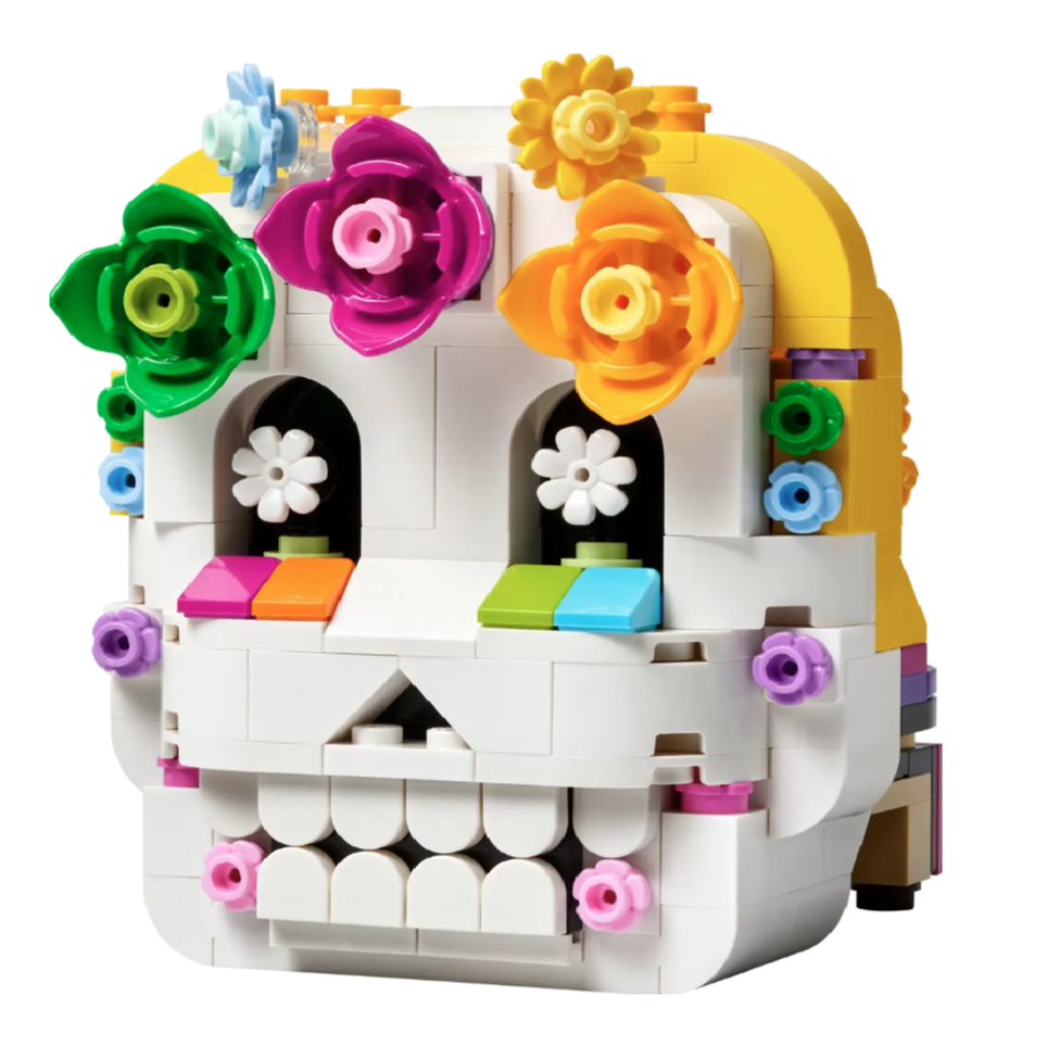 Altare dei morti visione con prospettiva frontale del set lego costruito