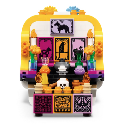 Altare dei morti visione retro del set lego costruito