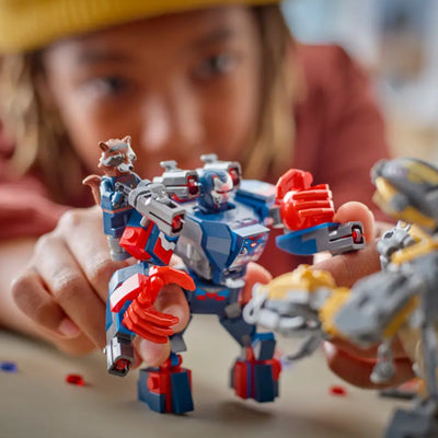 Avengers: Endgame Thor contro Chitauri fotografia dettaglio Mech e minifigure incluse nel set lego