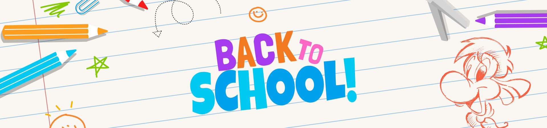 Back to School banner desktop