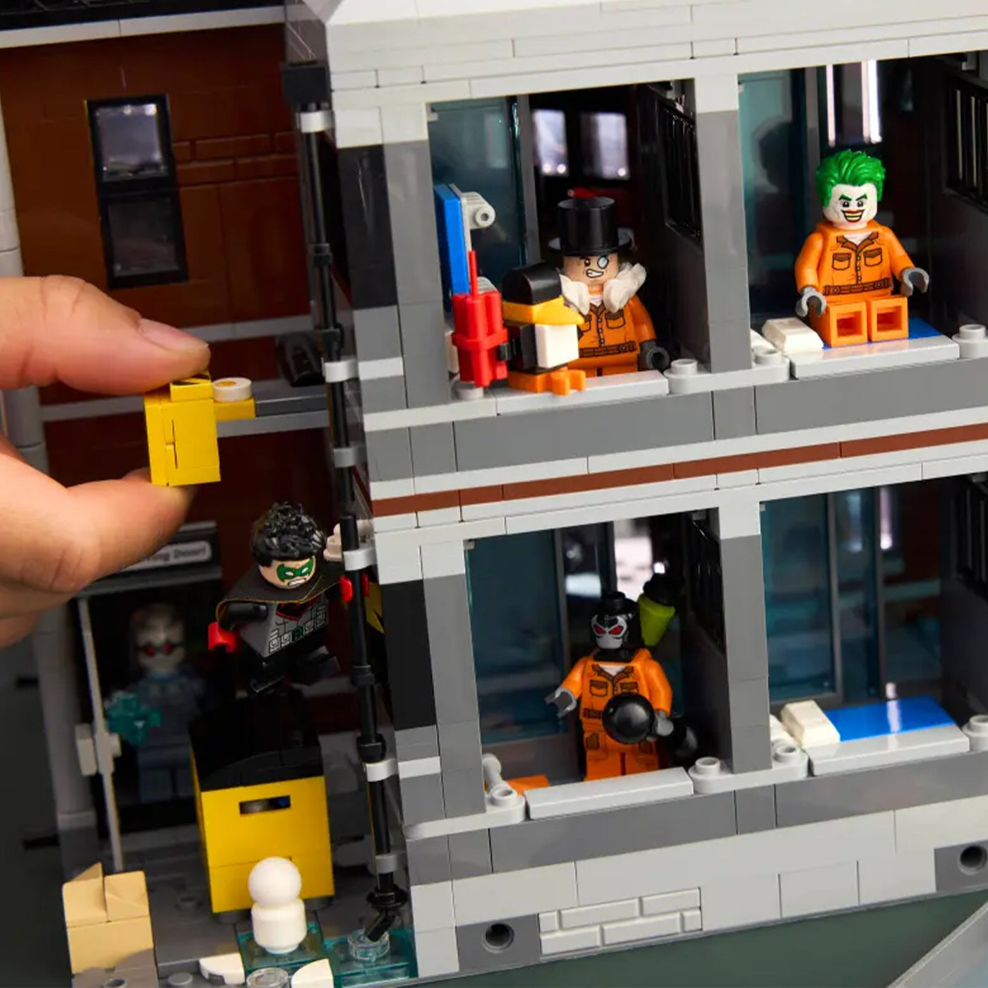 Arkham Asylum™ fotografia con zoom del meccanismo del set lego 