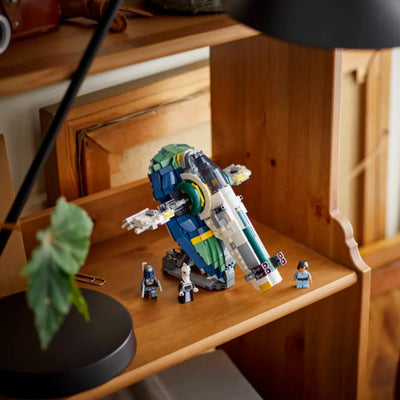 Astronave di Jango Fett fotografia del set lego costruito in ambiente domestico da esposizione