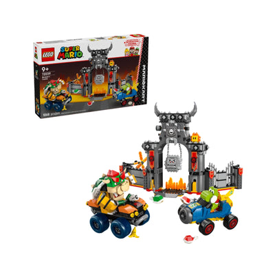 Mario Kart™ – Castello di Bowser visione frontale del set lego costruito e della scatola