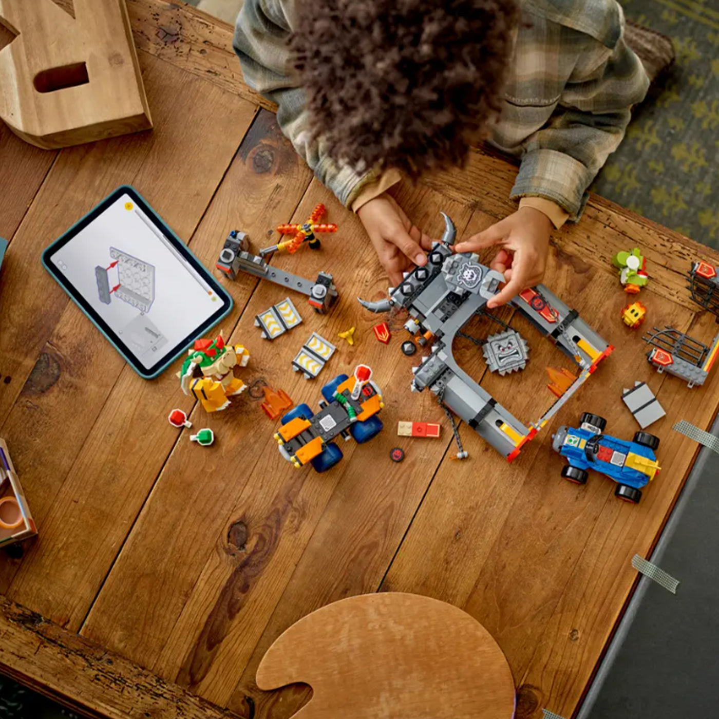 Mario Kart™ – Castello di Bowser fotografia dall'alto del set lego in costruzione