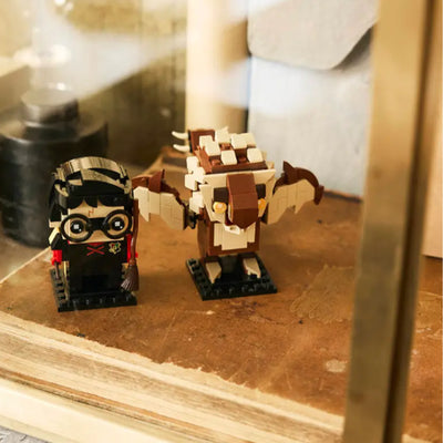Personaggi de Il Calice di Fuoco fotografia dettaglio del set lego costruito in ambiente domestico da esposizione