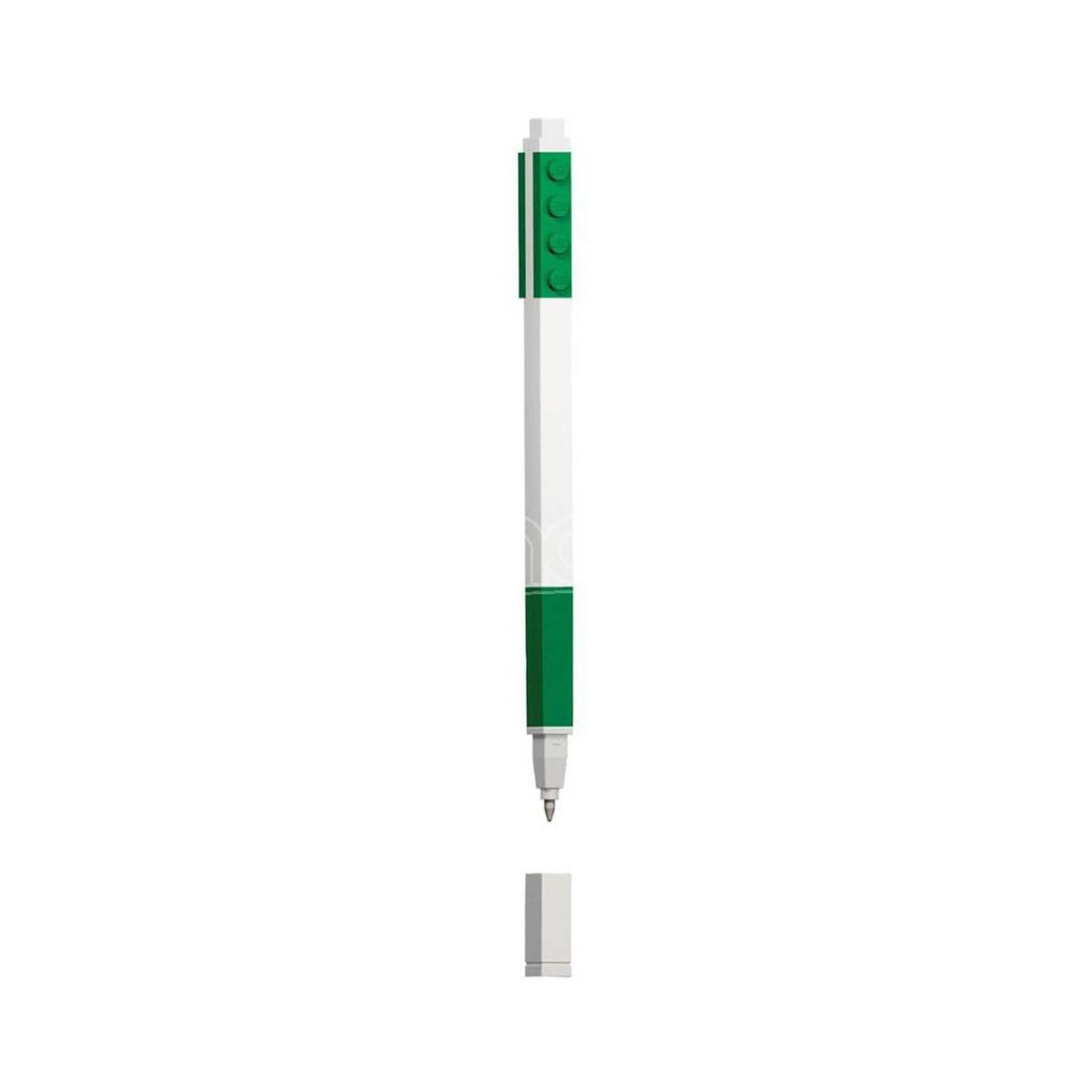 Penna Gel LEGO® colore verde visione frontale