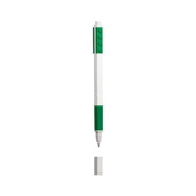 Penna Gel LEGO® colore verde visione frontale