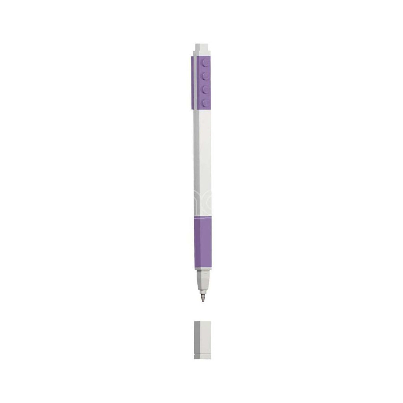 Penna Gel LEGO® colore lavanda visione frontale