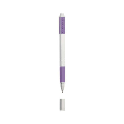 Penna Gel LEGO® colore lavanda visione frontale