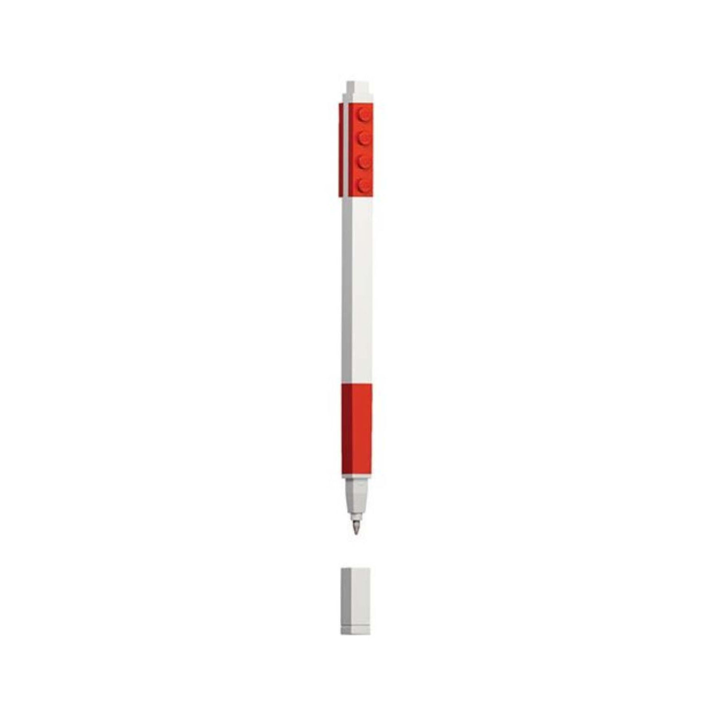 Penna Gel LEGO® colore rosso visione frontale