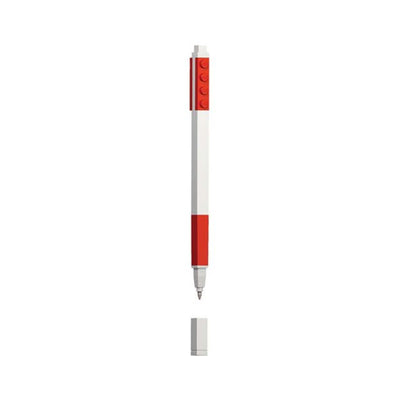 Penna Gel LEGO® colore rosso visione frontale