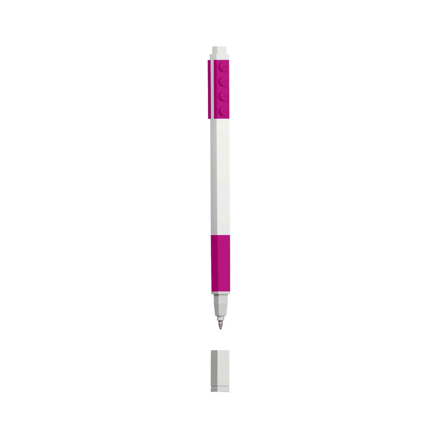 Penna Gel LEGO® colore viola visione frontale