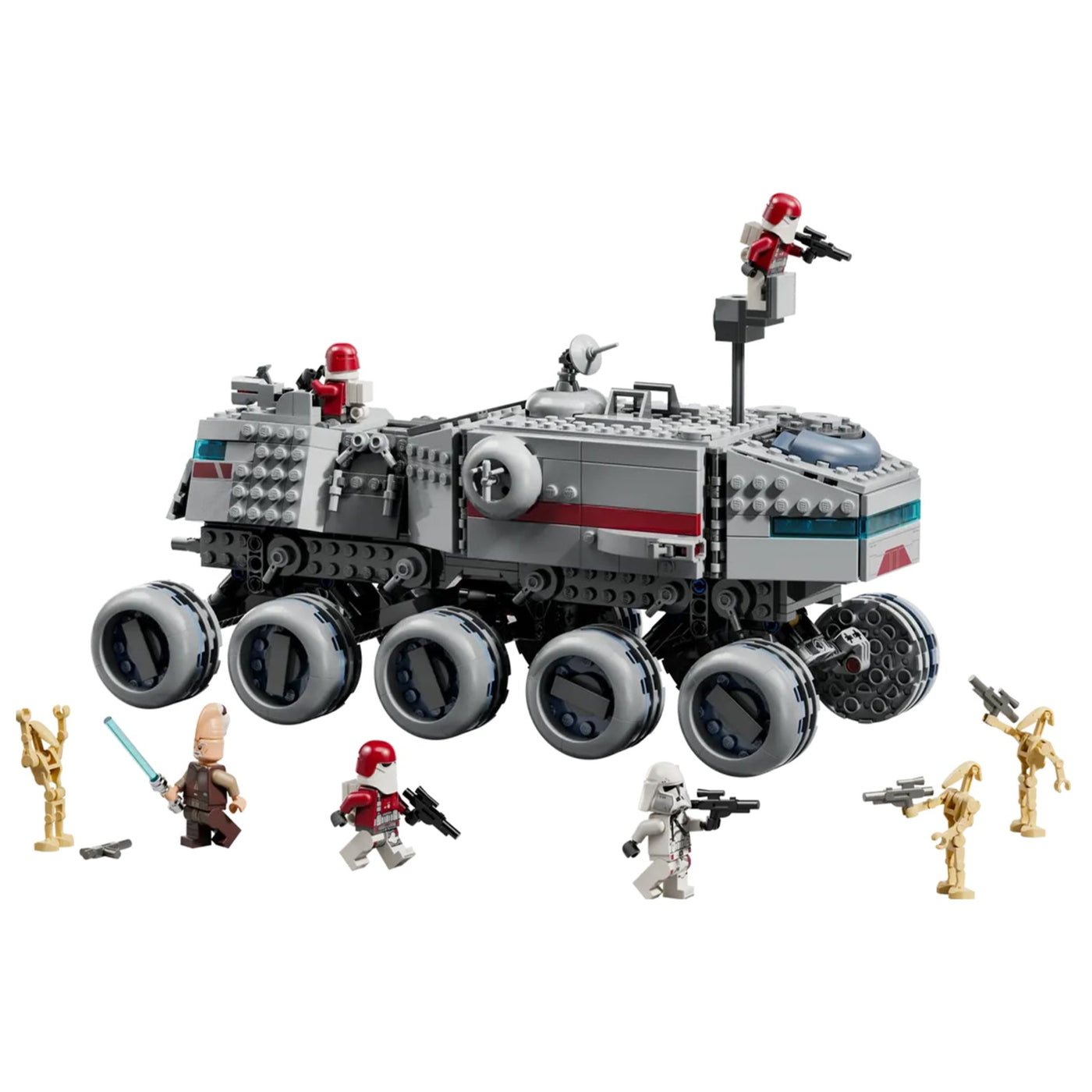 Juggernaut della Repubblica visione con prospettiva laterale del set lego costruito