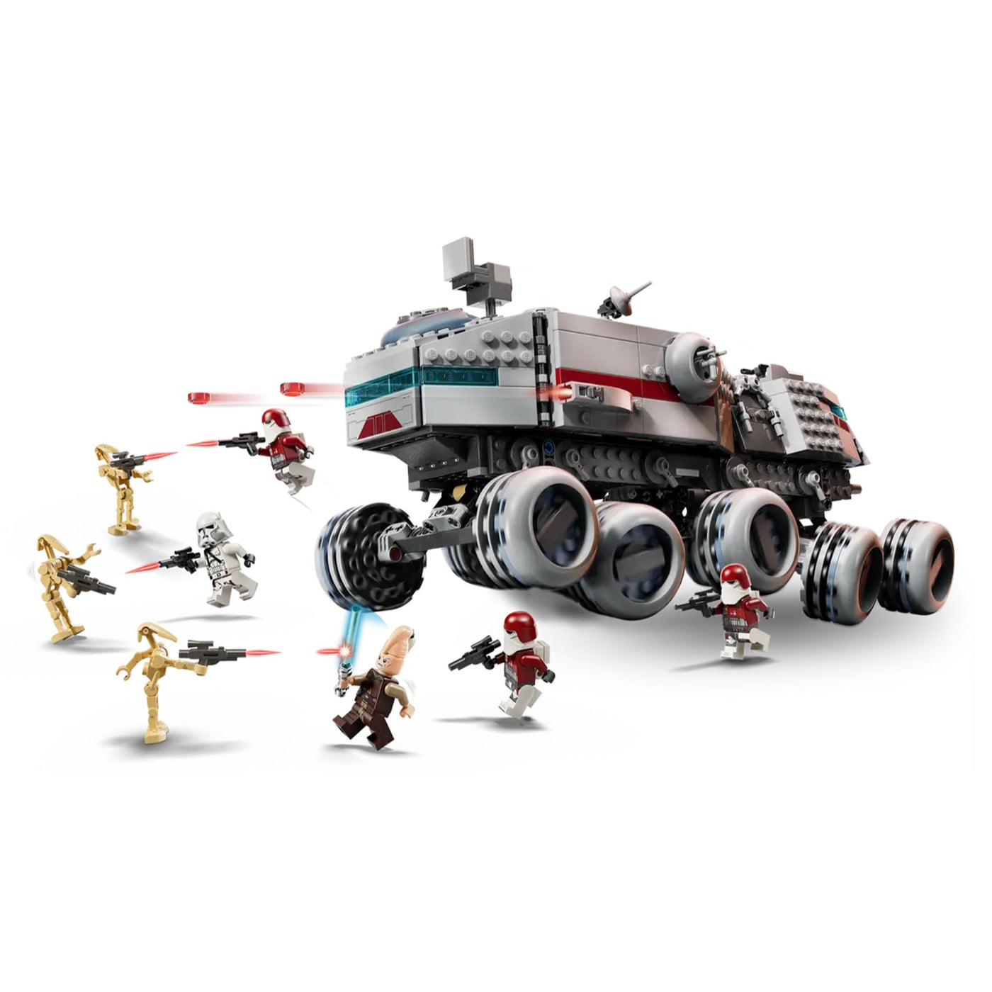 Juggernaut della Repubblica visione con prospettiva laterale del set lego in movimento