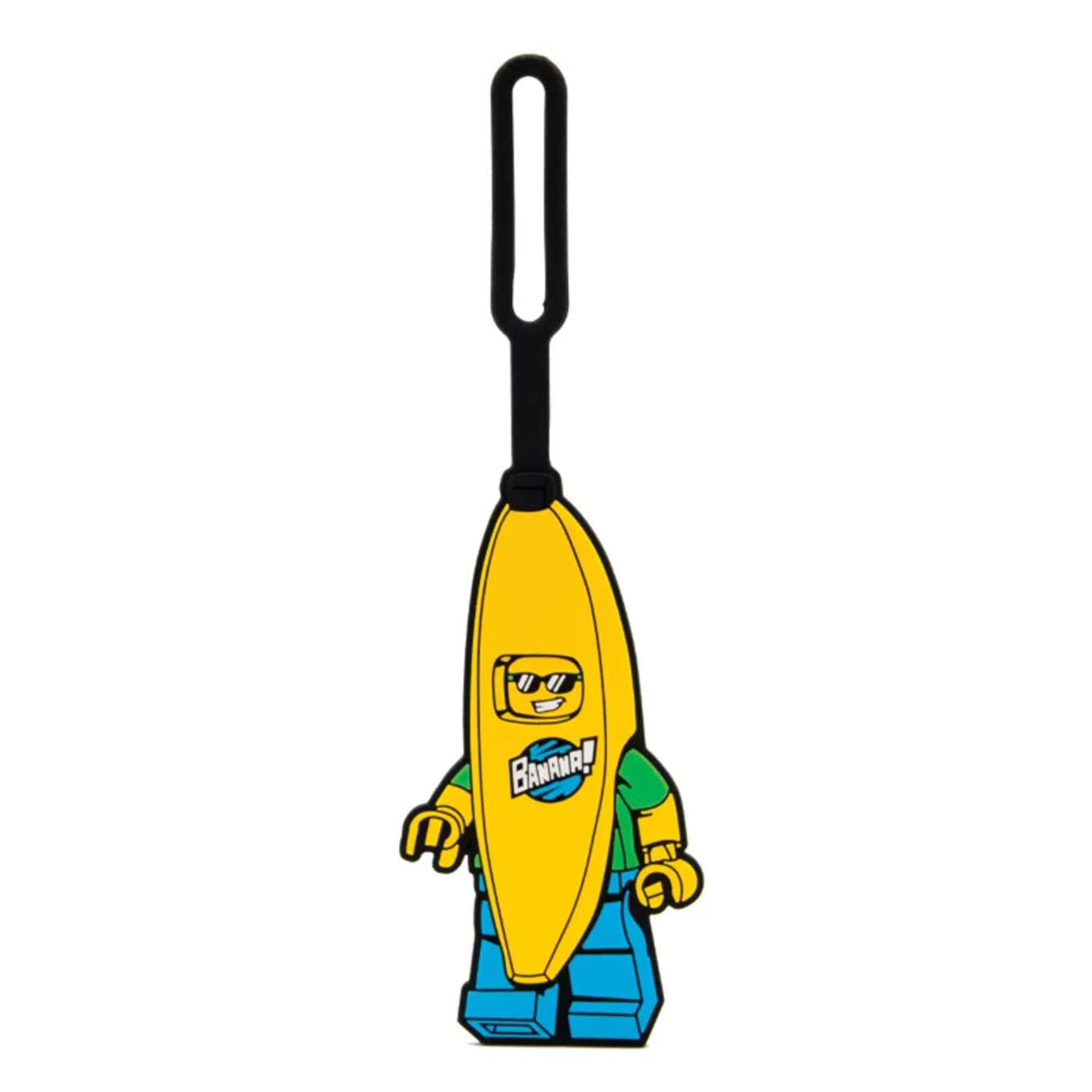 Etichetta Bagagli Uomo Banana LEGO® visione frontale