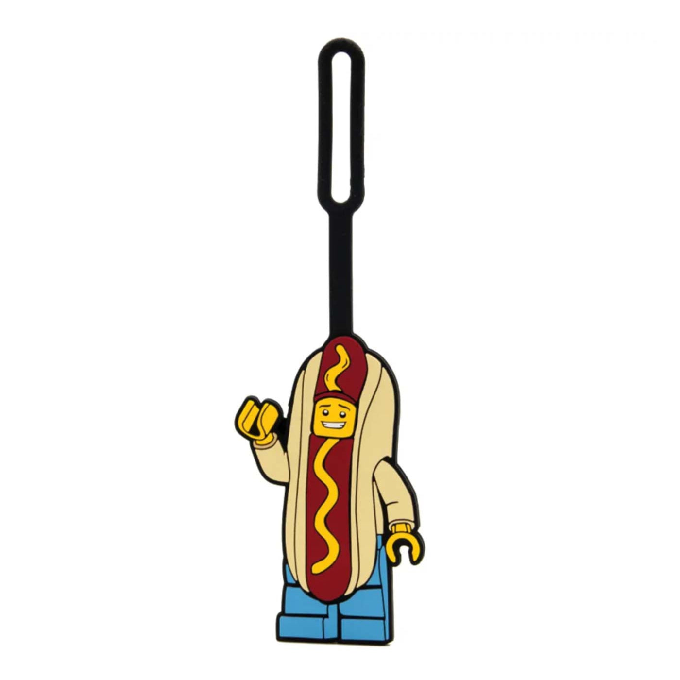 Etichetta Bagagli dell'Uomo HotDog LEGO® visione frontale