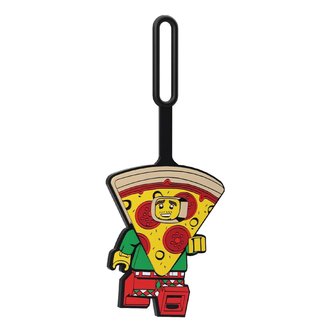 Etichetta Bagagli dell'Uomo Pizza LEGO® visione frontale