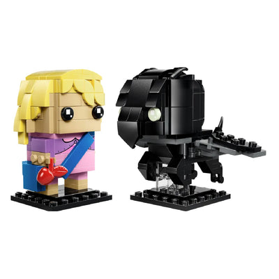 Personaggi di Luna Lovegood™ e di Thestral visione con prospettiva laterale del set lego costruito