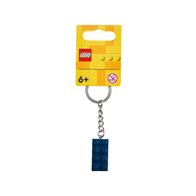 Portachiavi Blu terra 2x4 visione frontale con confezione