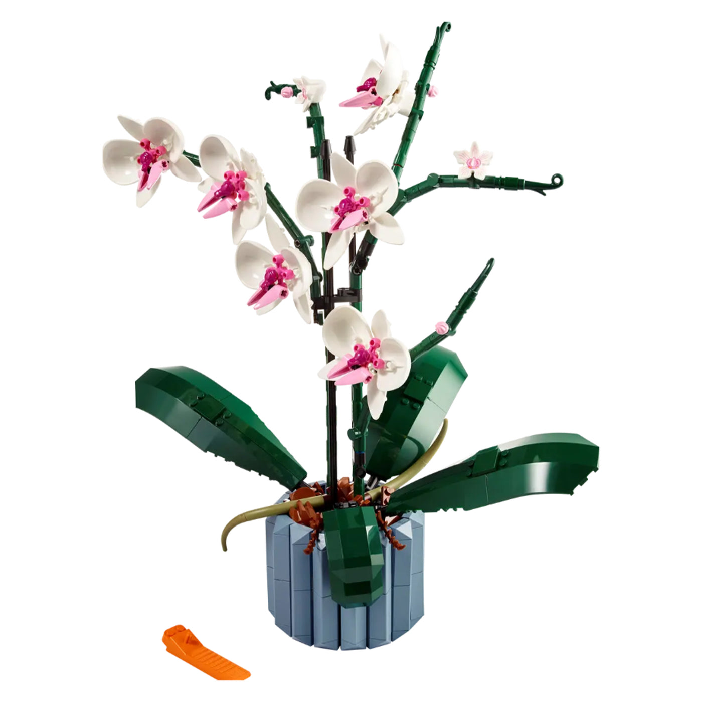 Orchidea visione con prospettiva laterale del set lego costruito