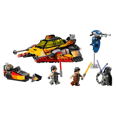 Snowspeeder™ Force Burner visione con prospettiva laterale del set lego costruito