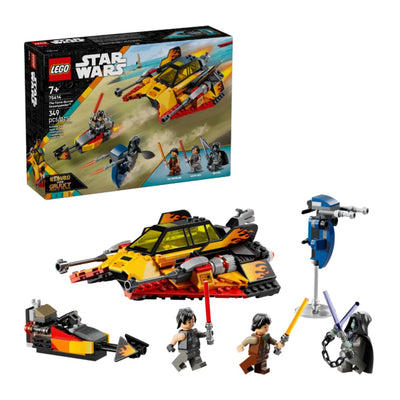 Snowspeeder™ Force Burner visione con prospettiva laterale del set lego costruito e della scatola di confezione