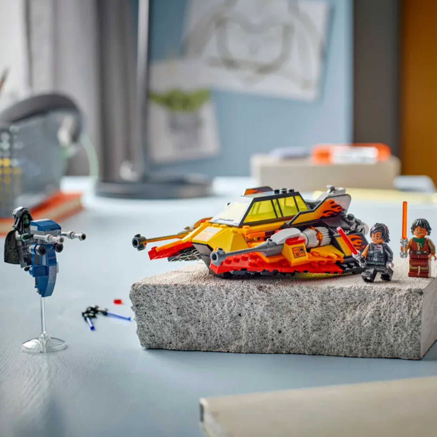 Snowspeeder™ Force Burner fotografia del set lego costruito in ambiente domestico da esposizione